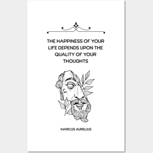 Marcus Aurelius Stoicism Philosophy Posters and Art